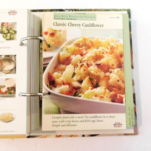 Great American Recipes Easy Everyday Cooking 16 Sections Over 160 Cards Binder - Picture 11 of 14
